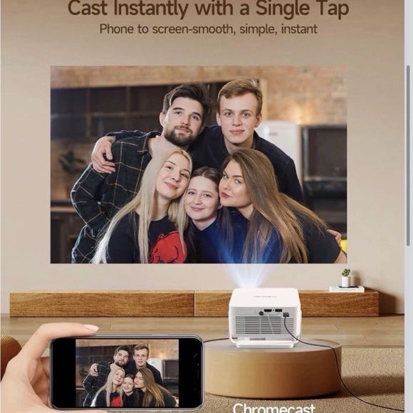 Mini Projector - White - Picture 3 of 12